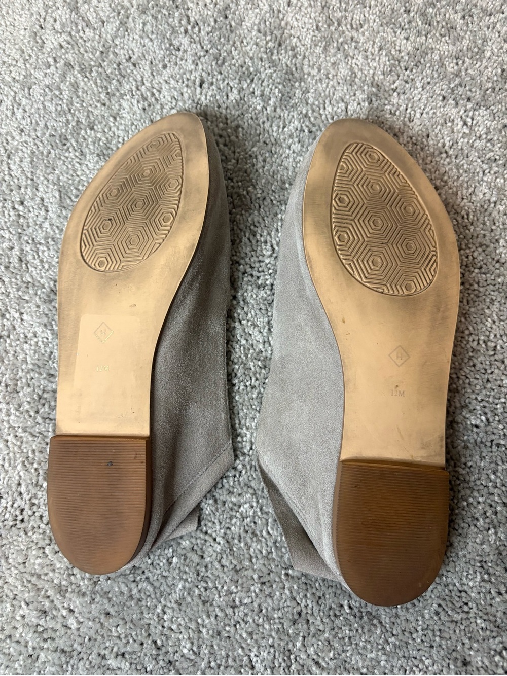 Halogen Light Gray Suede Slip-On Loafers - Picture 2 of 4